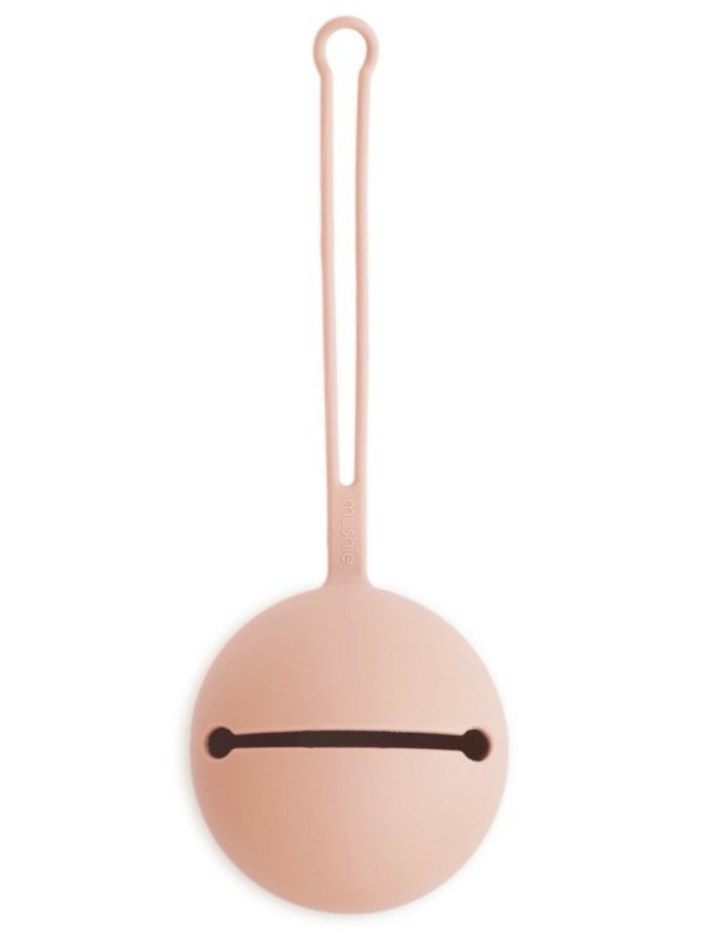 MUSHIE Baby Silicone Pacifier Holder Case Blush Pink
